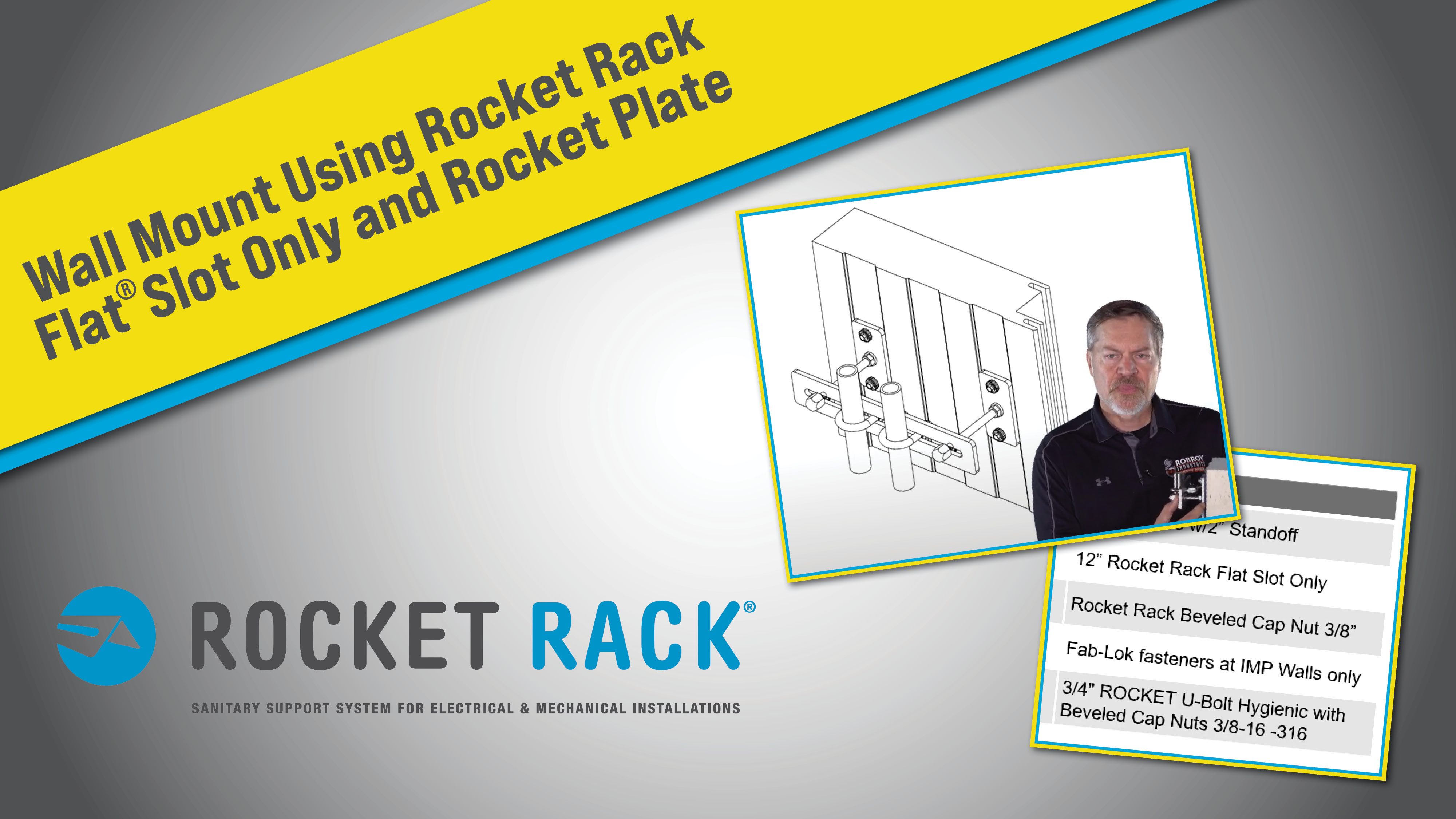 thumbnail for How to Build a Wall Mount Using a Rocket Plate® and Rocket Rack® Flat Slot Only