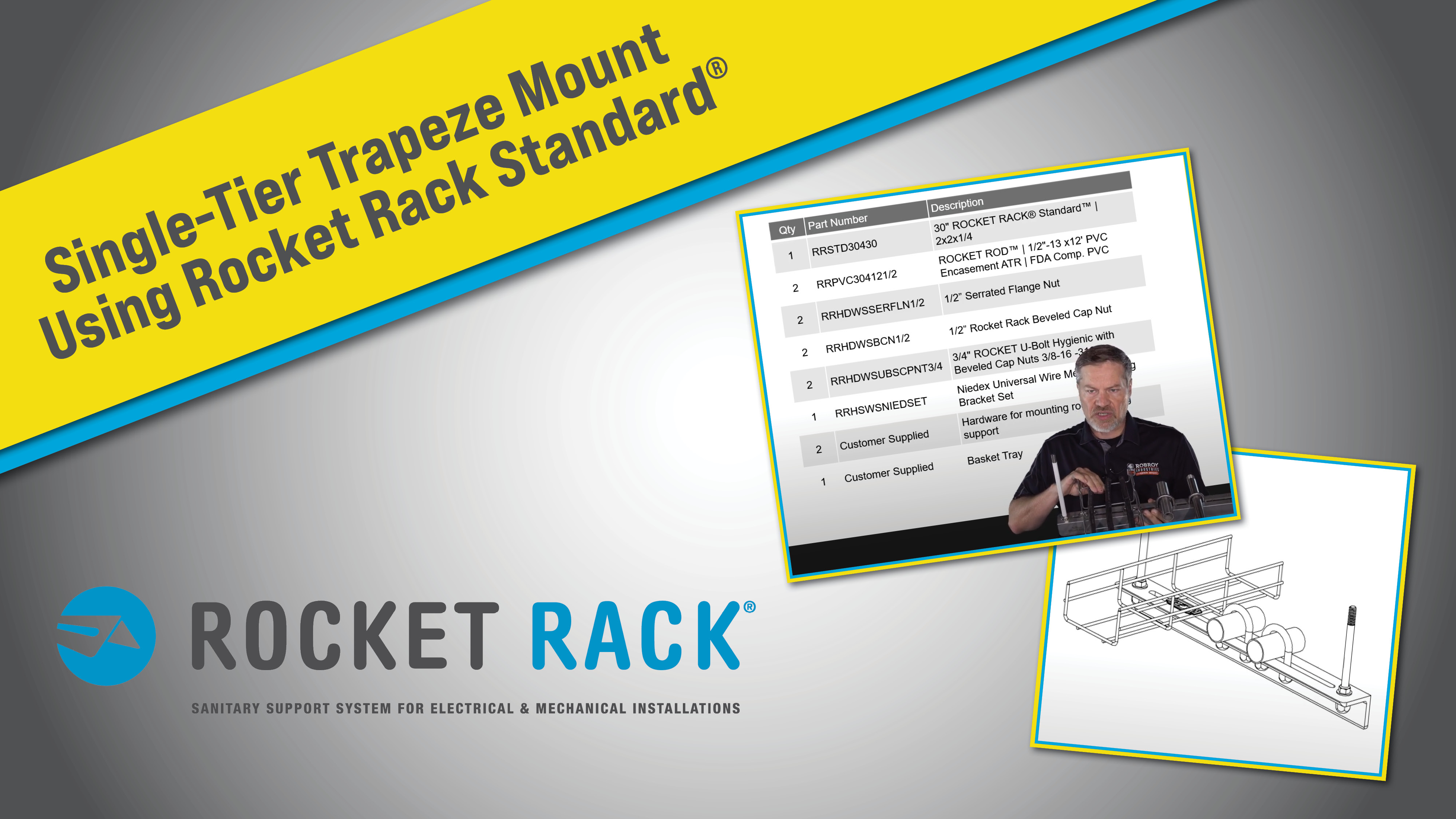 Rocket Rack How To--Single-Tier Trapeze Standard Thumbnail