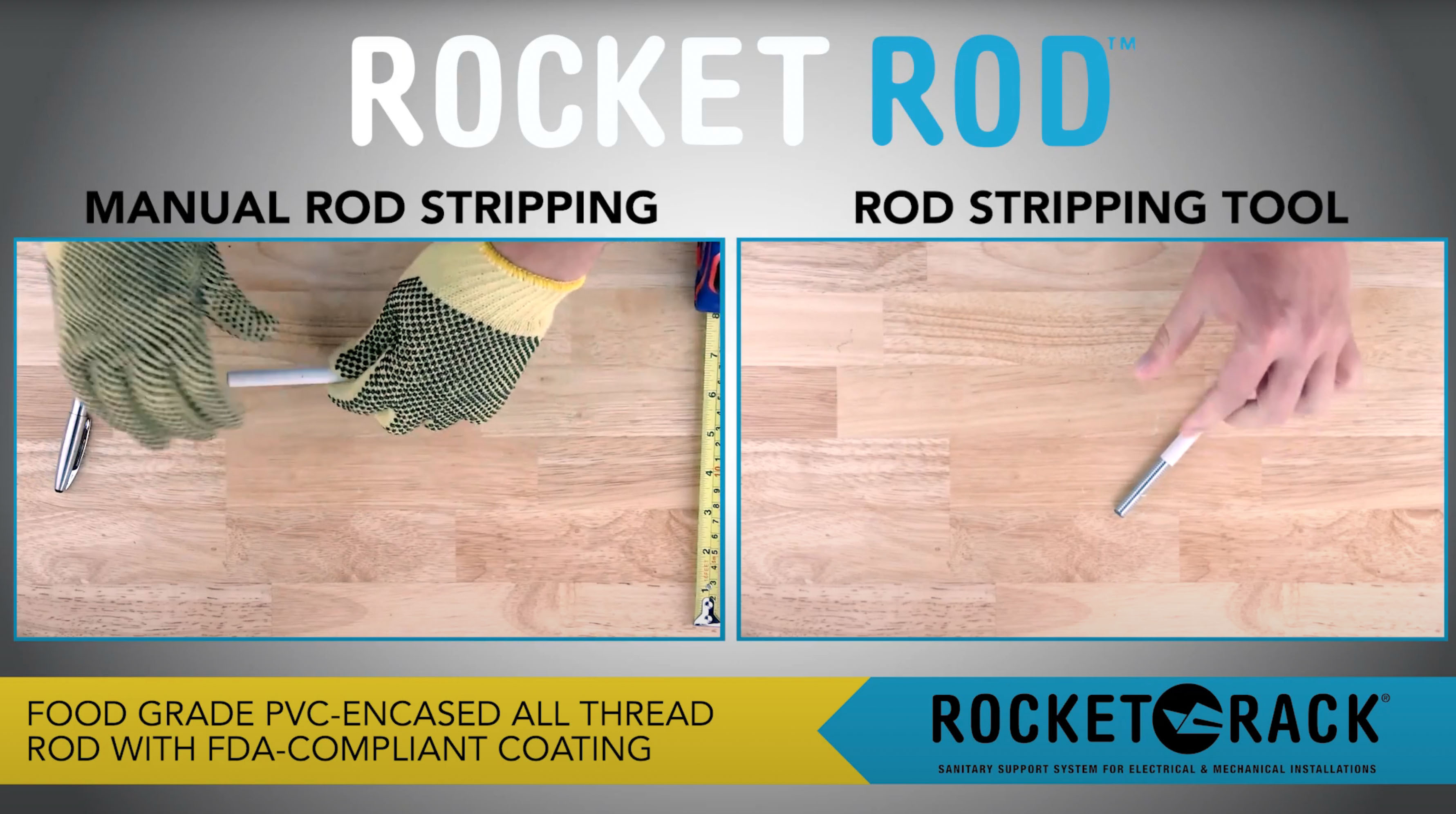 Rocket Rod™ Manual Rod Stripping vs. Rod Stripping Tool
