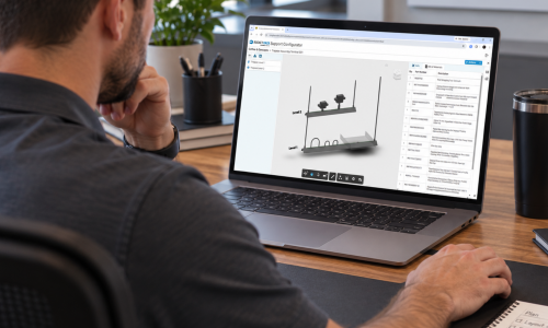 Man Using the Rocket Rack Configurator