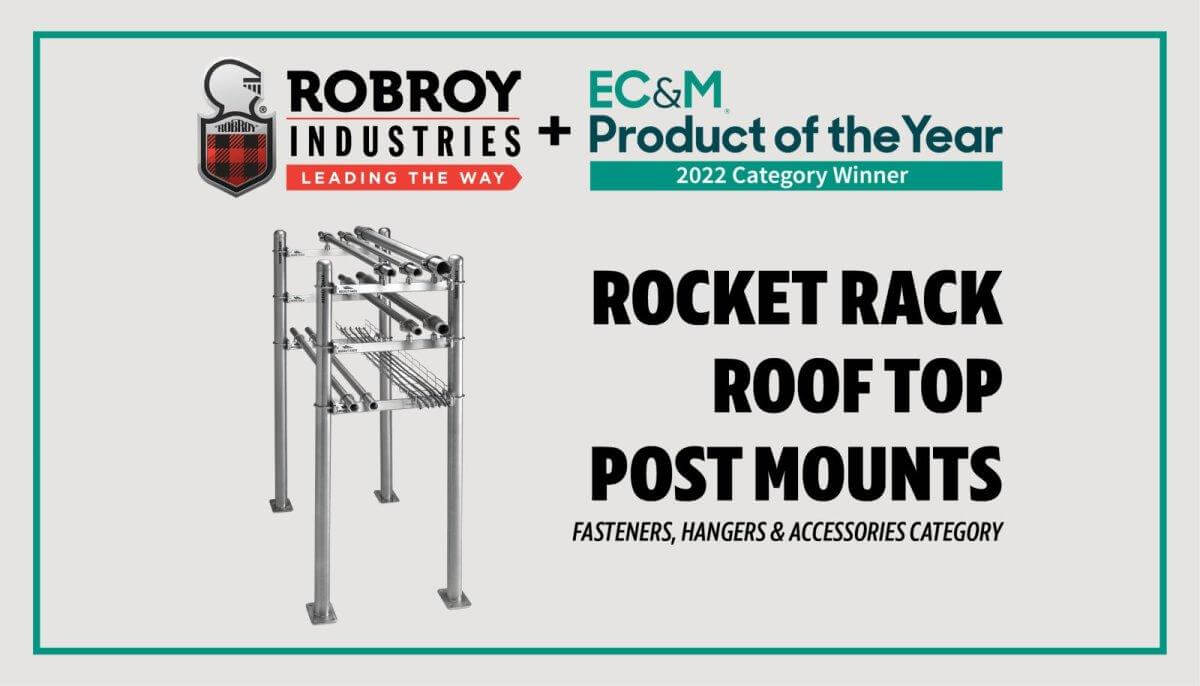 Roof Top Post Mounts Wins EC&M Award
