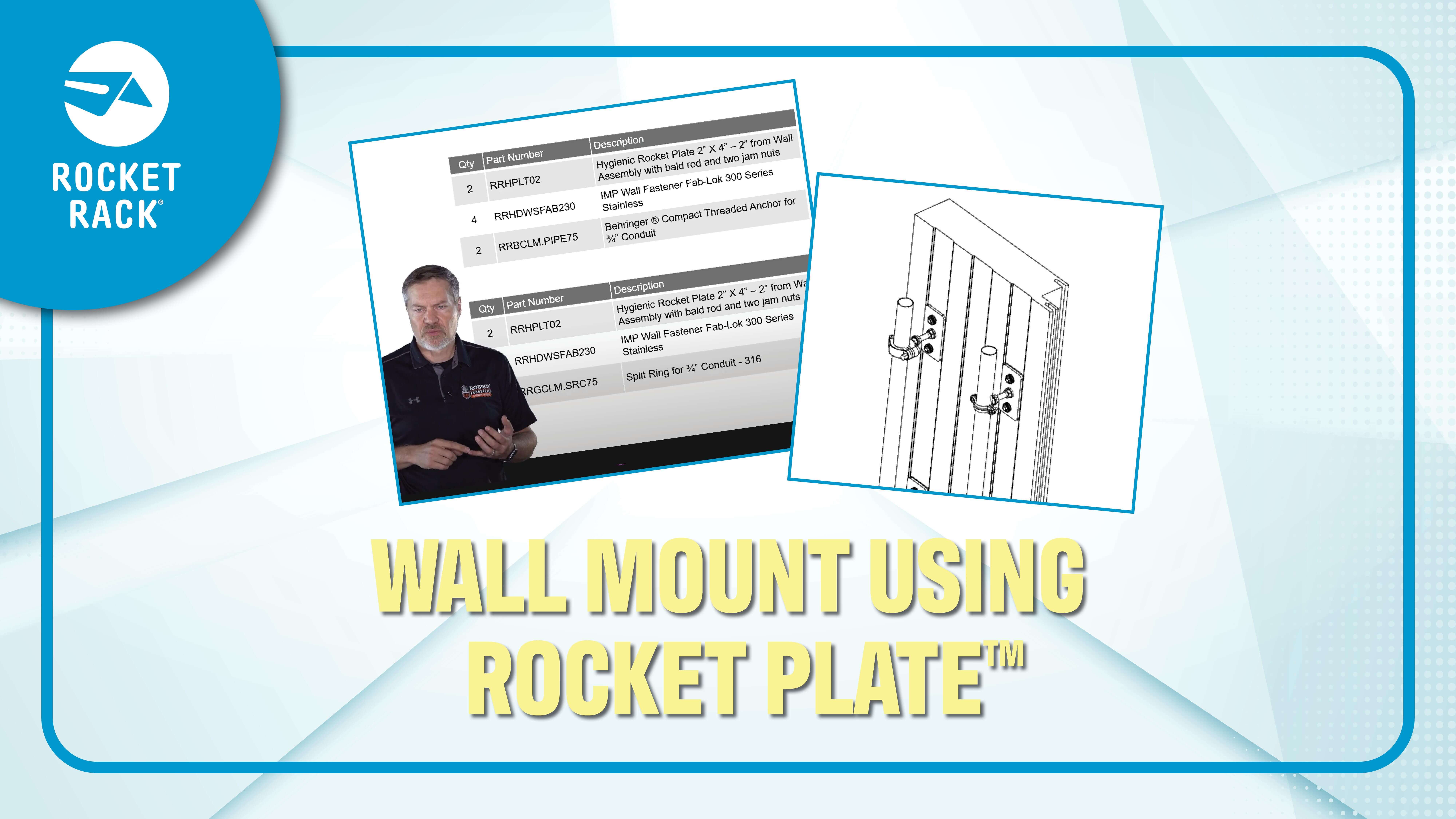 Wall Mount Using Rocket Plate