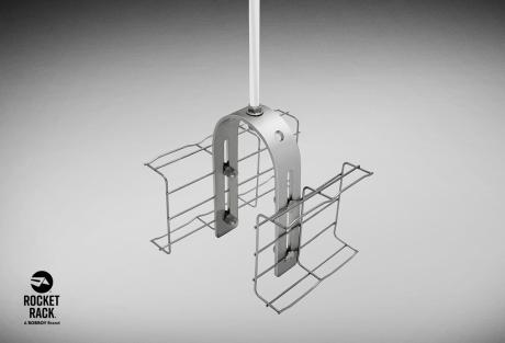 Vertical Compact Support Assembly Double by Rocket Rack